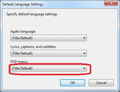 Default Language Settings